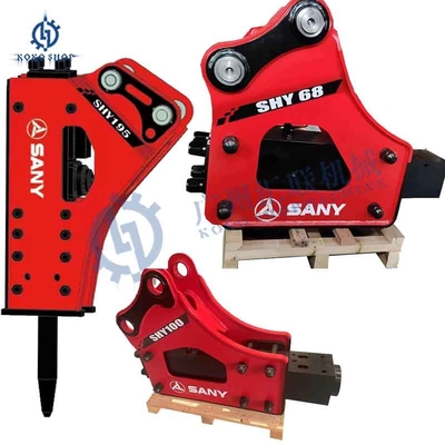 Original SANY SHY45 SHY53 SHY68 SHY75 SHY100 Hydraulic Breaker Jack Hammer untuk 1-16 Ton SANY Excavator Attachments