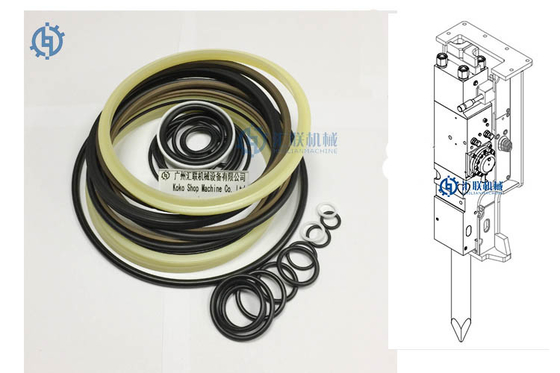 SB81 C31 011 Hidrolik Breaker Seal Kit Untuk Soosan SB81 Excavator Cylinder Oil Seal Set