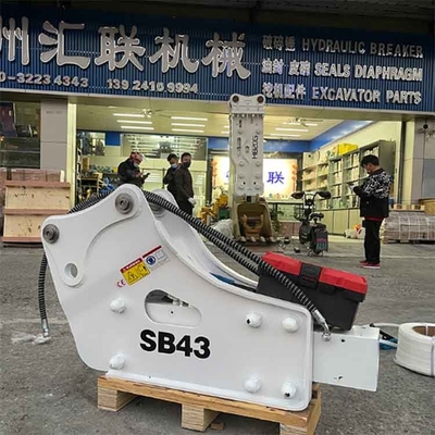 Soosan SB43 Breaker Side Mounted Hydraulic Hammer Dengan Hammer Hidrolik Ekskavator Pahat 75mm