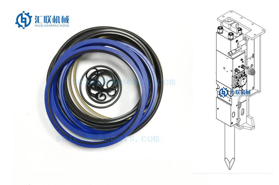 SB70 C01 011 Breaker Seal Kit Untuk Soosan SB70 Excavator Hydraulic Cylinder Rock Hammer