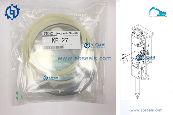 Kent KF22 KF27 KF35 Hidrolik Breaker Seal Kit Silinder Minyak Set