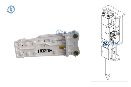 EB135 SB70 HB20G Hydraulic Hammer Untuk 20-26 Ton Excavator Attachment Accumulator Rock Breaker