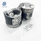 4TNV98L Piston Dengan Ring 129907-22090 Cylinder Liner Kit Piston Dengan Ring Piston Atas Persegi