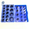 Karet O Ring Kit Set Penyegelan Silinder Hidrolik Excavator O Ring Kit NBR O-Ring Kotak Biru
