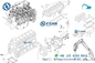 Isuzu 4HK1 Engine Overhaul Gasket Ki Untuk Hitachi Sumitomo Excavator 5-87815036-0 ZX240